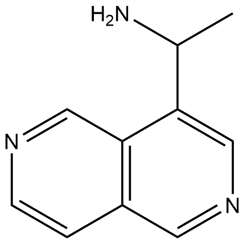 1-(2,6-萘吡啶-4-基)乙烷-1-胺 结构式