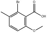 Benzoic acid, 2-bromo-6-methoxy-3-methyl- 结构式