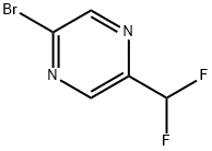 2-溴-5-(二氟甲基)吡嗪 结构式