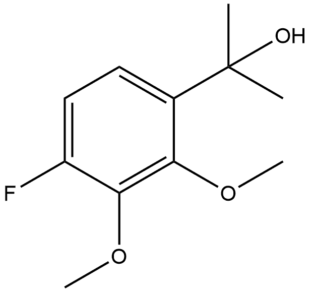 4-Fluoro-2,3-dimethoxy-α,α-dimethylbenzenemethanol 结构式