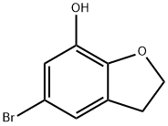 5-溴-2,3-二氢苯并呋喃-7-醇 结构式