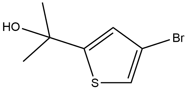 2-(4-溴噻吩-2-基)丙-2-醇 结构式