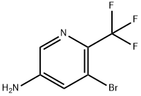 5-溴-6-(三氟甲基)吡啶-3-胺 结构式