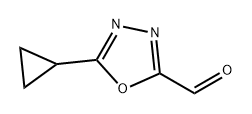 5-环丙基-1,3,4-噁二唑-2-甲醛 结构式