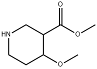 4-甲氧基哌啶-3-羧酸甲酯 结构式