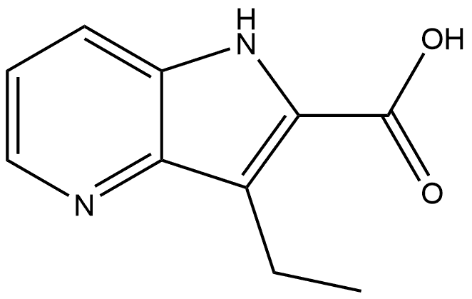 Product English Name:3-Ethyl-1H-pyrrolo[3,2-b]pyridine-2-carboxylic acid 结构式