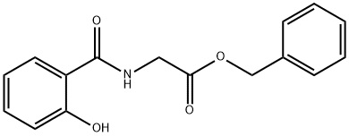 Glycine, N-(2-hydroxybenzoyl)-, phenylmethyl ester 结构式