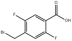 4-(溴甲基)-2,5-二氟苯甲酸 结构式