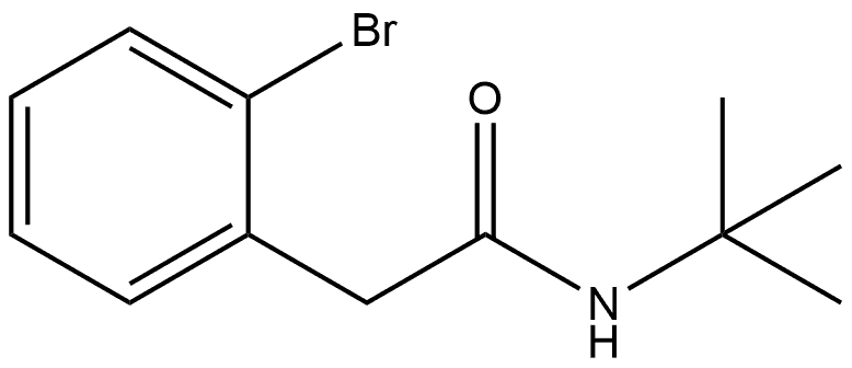 2-Bromo-N-(1,1-dimethylethyl)benzeneacetamide 结构式