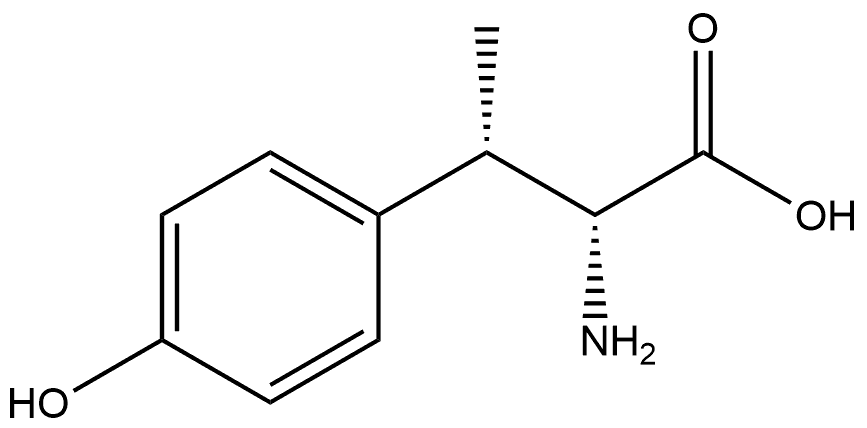 rel-(2S, 3S)-2-Amino-3-(4-hydroxy-phenyl)-butyric acid 结构式