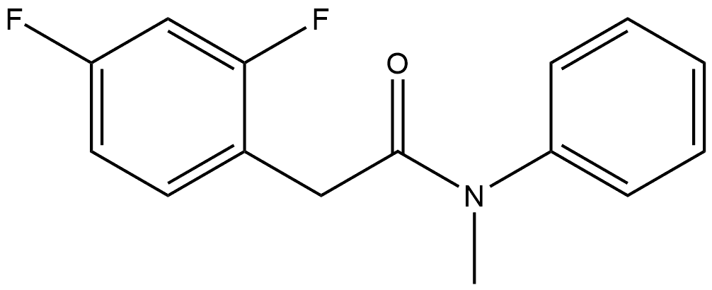 2,4-Difluoro-N-methyl-N-phenylbenzeneacetamide 结构式