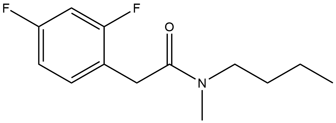 N-Butyl-2,4-difluoro-N-methylbenzeneacetamide 结构式