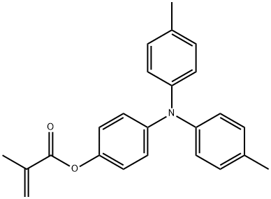 2-Propenoic acid, 2-methyl-, 4-[bis(4-methylphenyl)amino]phenyl ester 结构式