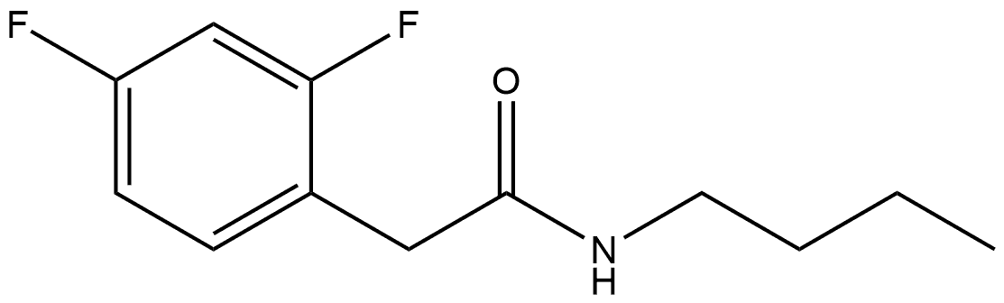 N-Butyl-2,4-difluorobenzeneacetamide 结构式