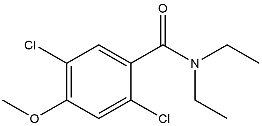 2,5-Dichloro-N,N-diethyl-4-methoxybenzamide 结构式