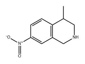 4-甲基-7-硝基-1,2,3,4-四氢异喹啉 结构式