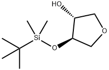 (3R,4R)-4-[(1,1-二甲基乙基)二甲基甲硅烷基]氧基]四氢-3-呋喃醇 结构式