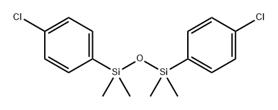 1,3-双(4-氯苯基)-1,1,3,3-四甲基二硅氧烷 结构式