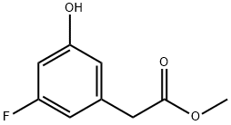 3-氟-5-羟基苯乙酸甲酯 结构式