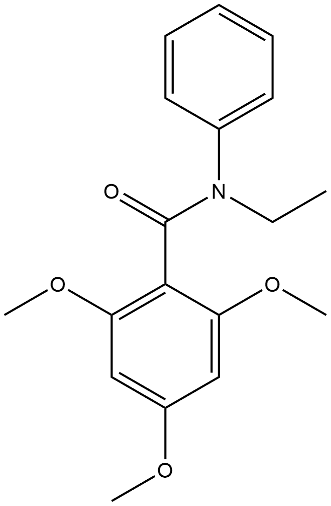 N-Ethyl-2,4,6-trimethoxy-N-phenylbenzamide 结构式