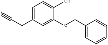 Benzeneacetonitrile, 4-hydroxy-3-(phenylmethoxy)- 结构式