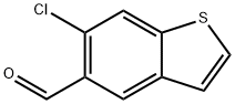 6-chloro-1-benzothiophene-5-carbaldehyde 结构式