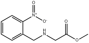 Glycine, N-[(2-nitrophenyl)methyl]-, methyl ester 结构式