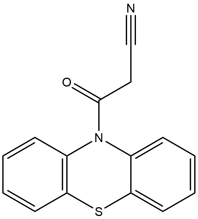 10H-Phenothiazine-10-propanenitrile, β-oxo- 结构式