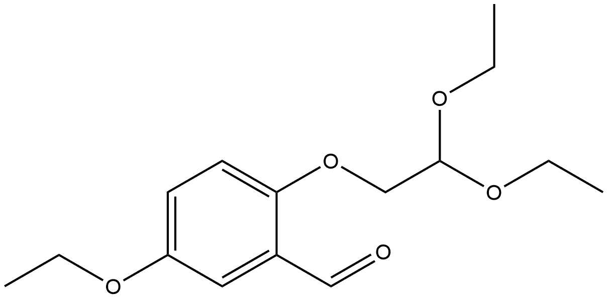 2-(2,2-Diethoxyethoxy)-5-ethoxybenzaldehyde 结构式