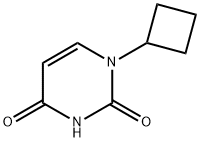 1-环丁基嘧啶-2,4(1H,3H)-二酮 结构式