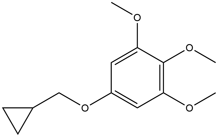 5-(Cyclopropylmethoxy)-1,2,3-trimethoxybenzene 结构式