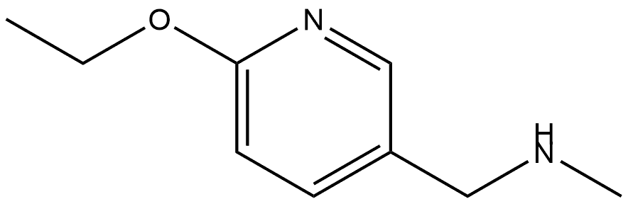 6-Ethoxy-N-methyl-3-pyridinemethanamine 结构式