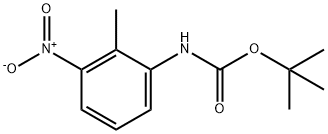 Carbamic acid, N-(2-methyl-3-nitrophenyl)-, 1,1-dimethylethyl ester 结构式