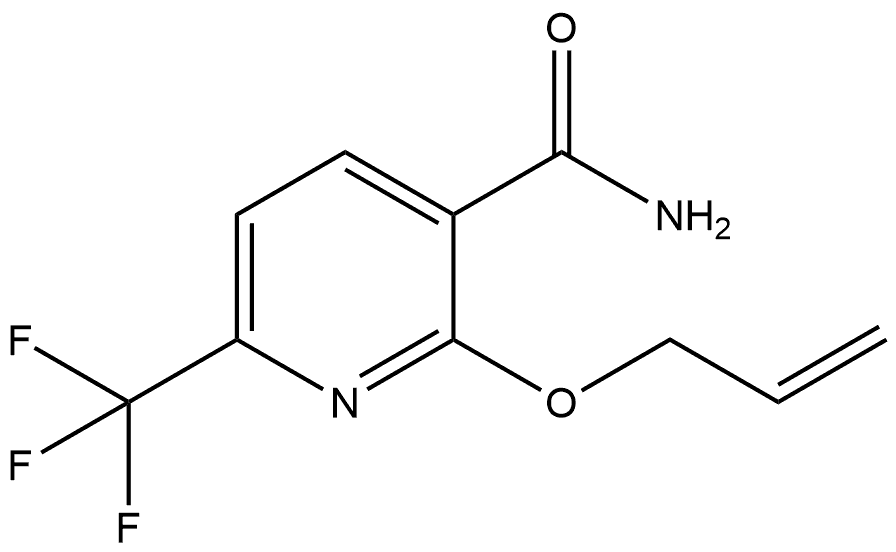 3-Pyridinecarboxamide, 2-(2-propen-1-yloxy)-6-(trifluoromethyl)- 结构式