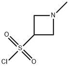 1-甲基氮杂环丁烷-3-磺酰氯 结构式