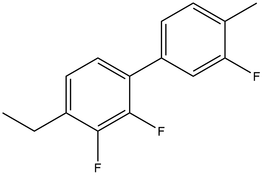 4-Ethyl-2,3,3'-trifluoro-4'-methyl-1,1'-biphenyl 结构式