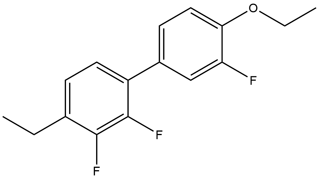 4'-Ethoxy-4-ethyl-2,3,3'-trifluoro-1,1'-biphenyl 结构式