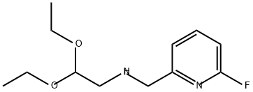 2-Pyridinemethanamine, N-(2,2-diethoxyethyl)-6-fluoro- 结构式