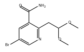 3-Pyridinecarboxamide, 5-bromo-2-(2,2-dimethoxyethyl)-