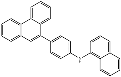 N-(4-(菲-9-基)苯基)萘-1-胺 结构式