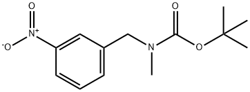 Carbamic acid, N-methyl-N-[(3-nitrophenyl)methyl]-, 1,1-dimethylethyl ester 结构式