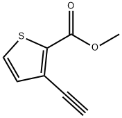 3-乙炔基噻吩-2-羧酸甲酯 结构式