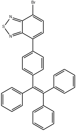 4-Bromo-7-[4-(1,2,2-triphenylethenyl)phenyl]-2,1,3-benzothiadiazole 结构式