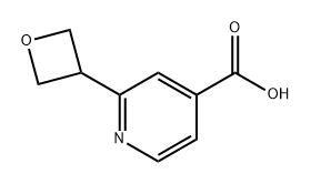 2-(氧杂环丁烷-3-基)异烟酸 结构式