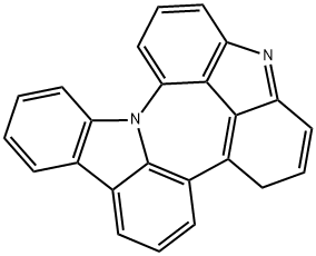 4H-氮杂卓[2,3,4,5-DEF:6,7,1-J'K']双咔唑 结构式