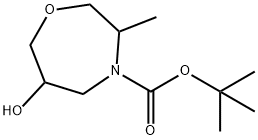 1,1-二甲基乙基四氢-6-羟基-3-甲基-1,4-氧杂氮杂-4(5H)-羧酸酯 结构式