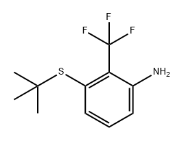 3-(叔丁基)-2-(三氟甲基)苯胺 结构式