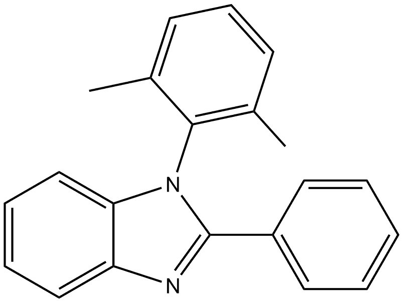 1-(2,6-二甲基苯基)-2-苯基-1H-苯并[D]咪唑 结构式