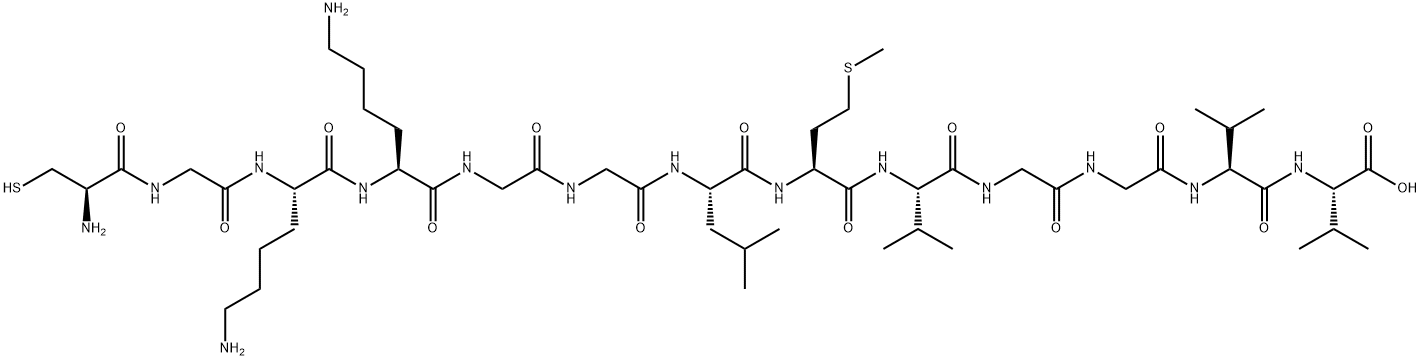 Cys-Gly-Lys-Lys-Gly-Amyloid β-Protein (33-40) 结构式
