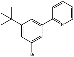 2-[3-溴-5-(叔丁基)苯基]吡啶 结构式